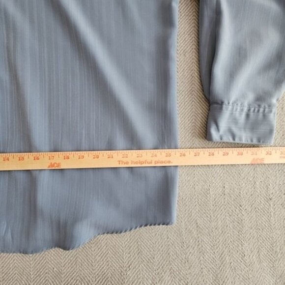 Cassel Mens Big & Tall Gray Long Sleeve Silky Dress Shirt Size 2XL - Picture 15 of 16